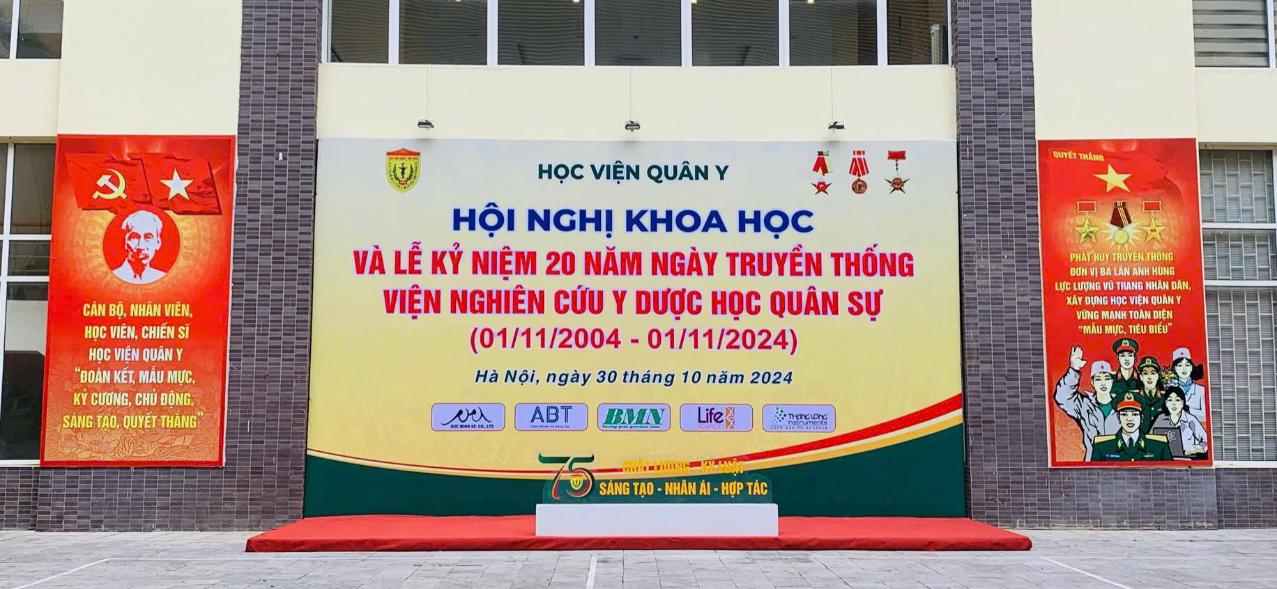 HỘI NGHỊ KHOA HỌC CHÀO MỪNG 20 NĂM NGÀY TRUYỀN THỐNG VIỆN NGHIÊN CỨU Y DƯỢC HỌC QUÂN SỰ